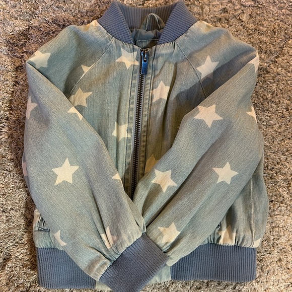 GAP Other - Baby Gap Washed Denim Jacket with Stars